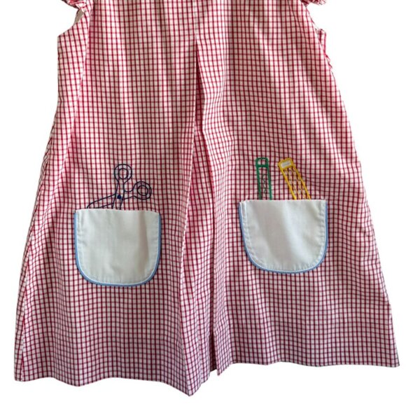 NWOT The Proper Peony Back to School Dress Girls Size 6 Gingham Outing Picnic - Picture 6 of 6